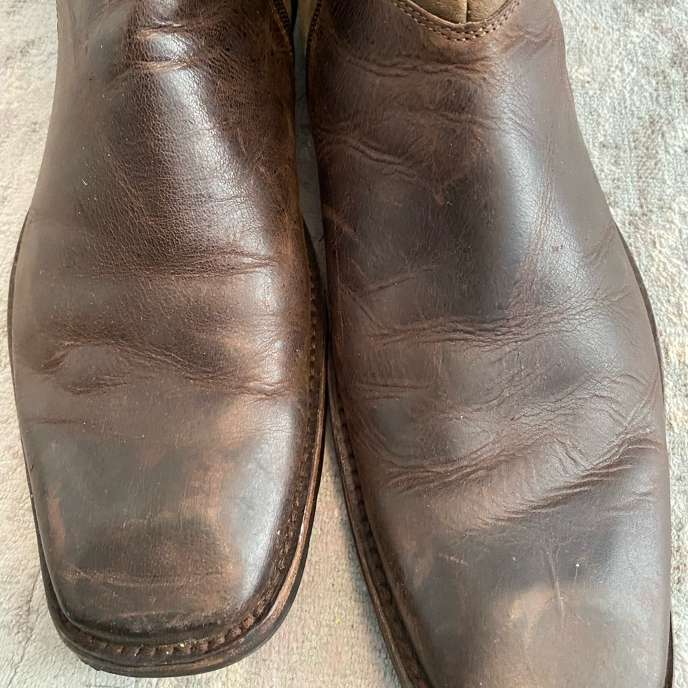 sketchers men’s leather boot size 12